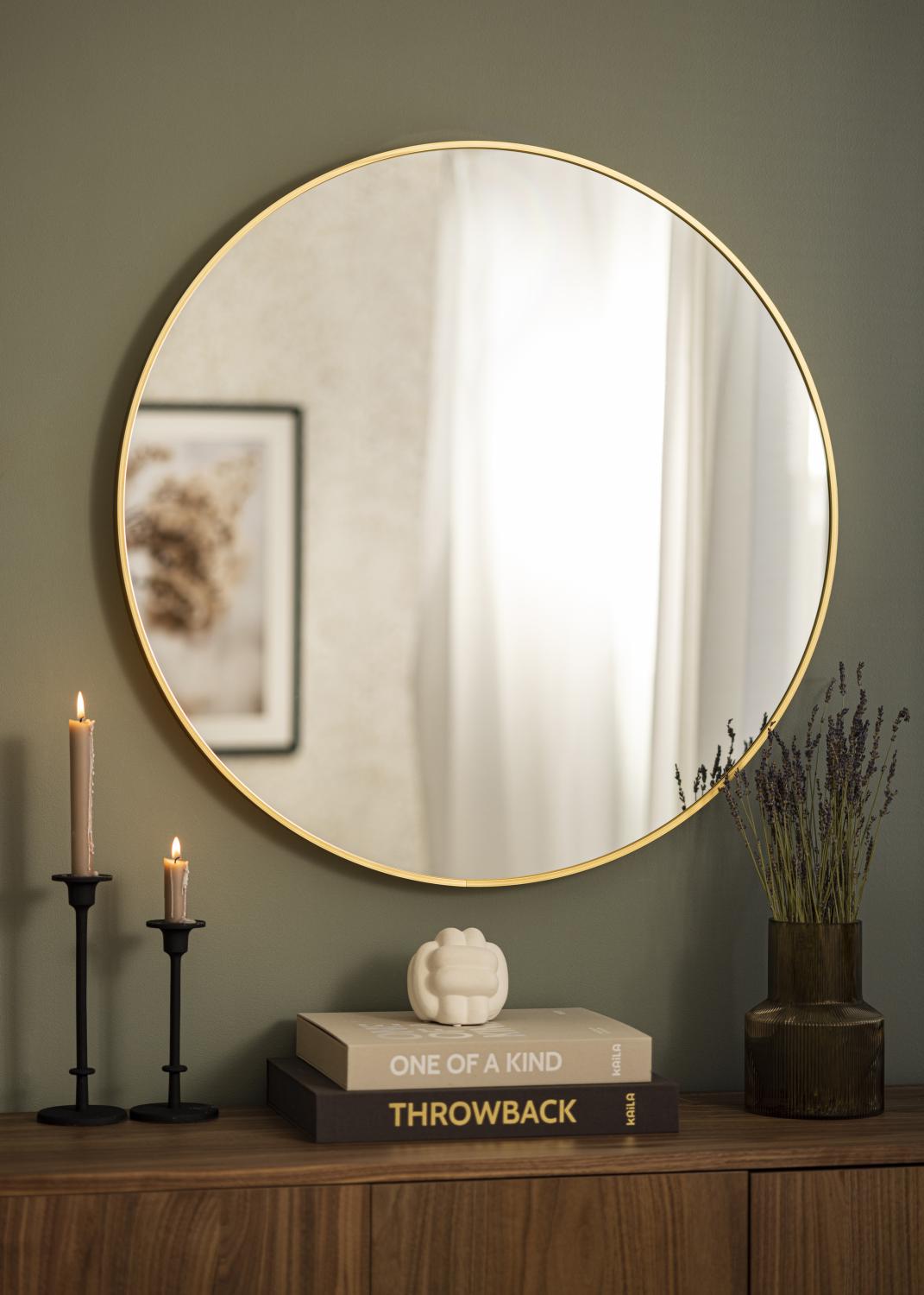Product Image for KAILA Miroir rond Edge Gold diamètre 80 cm