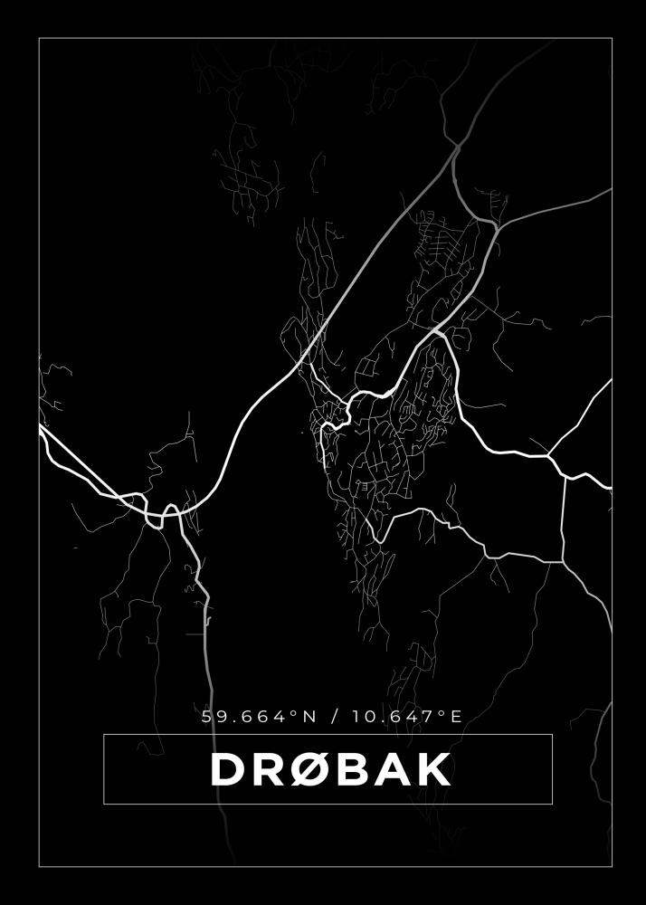 Map - Drøbak - Black