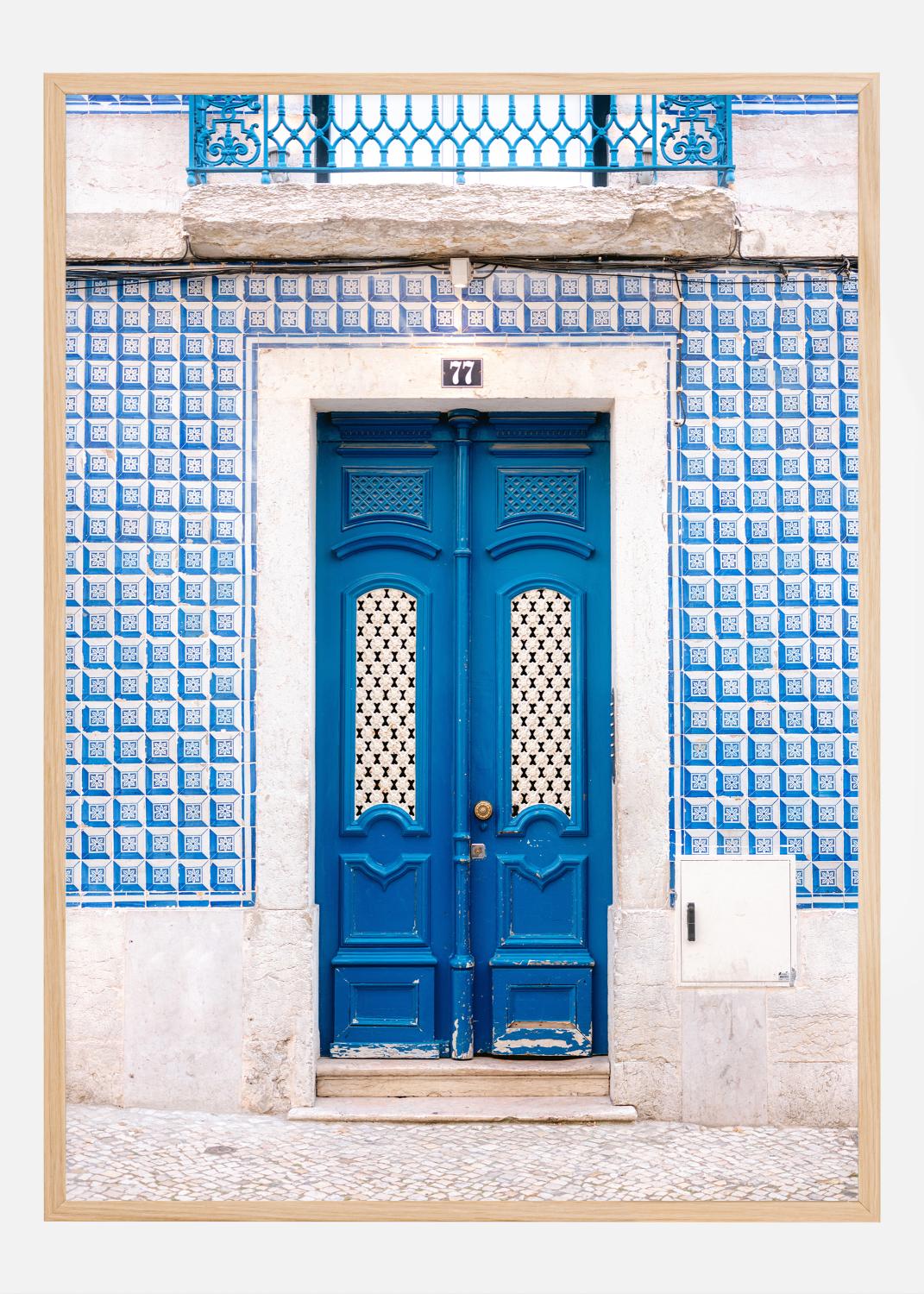 Product Image for Blue Lisbon Door Poster (50x70 cm)