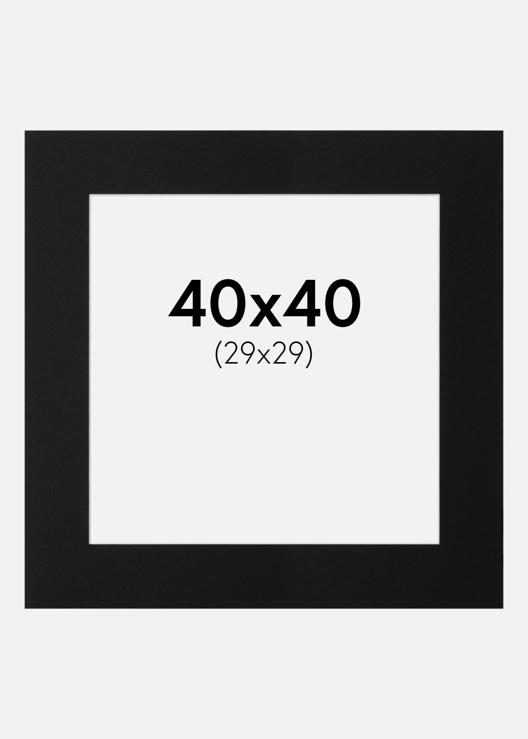 Product Image for Passe-partout Canson Noir (noyau blanc) 40x40 cm (29x29)
