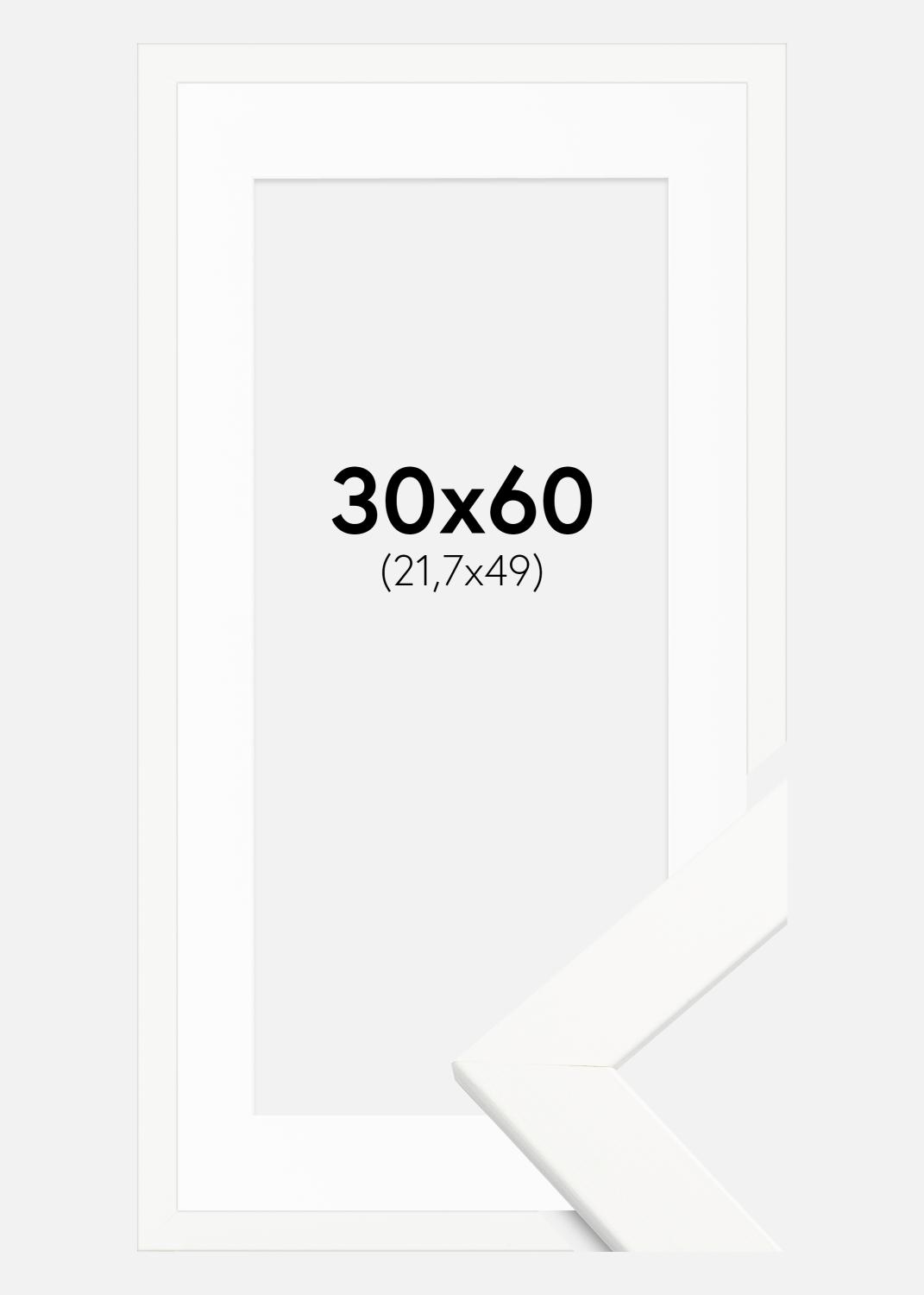 Product Image for Cadre Trendline Blanc 30x60 cm - Passe-partout Blanc 22,7x50 cm