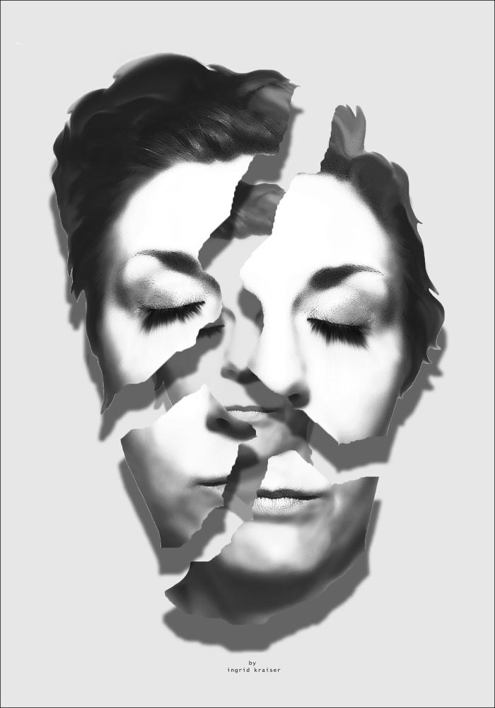 Grey Puzzle Poster