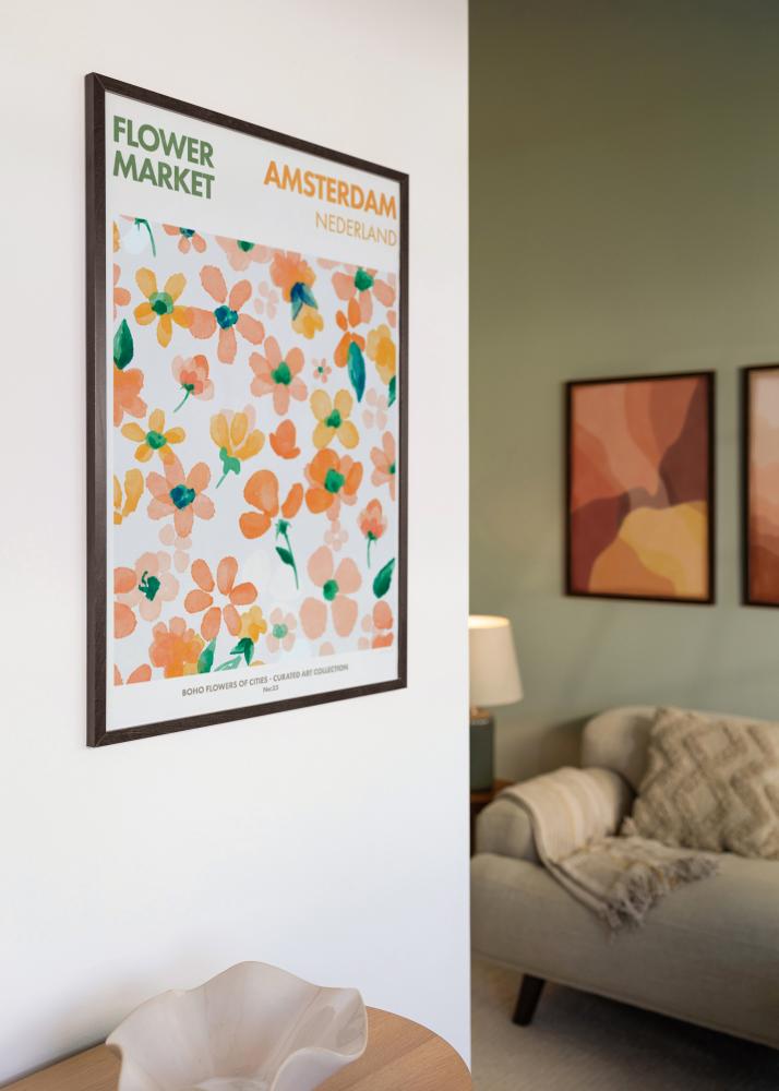 Cadre Trendy Verre Acrylique Noyer 50x70 cm