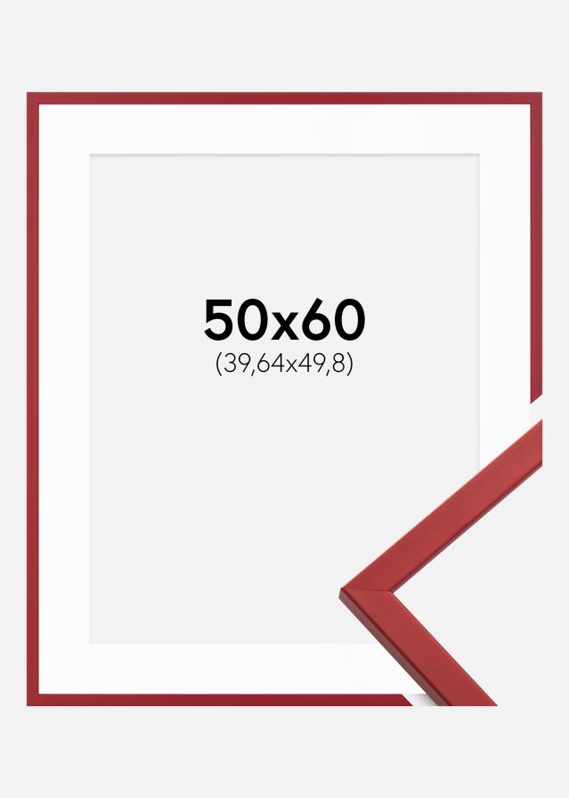 Cadre Edsbyn Rouge 50x60 cm - Passe-partout Blanc 16x20 pouces