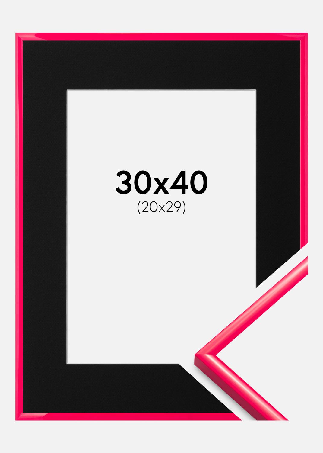 Product Image for Cadre New Lifestyle Hot Pink 30x40 cm - Passe-partout Noir 21x30 cm