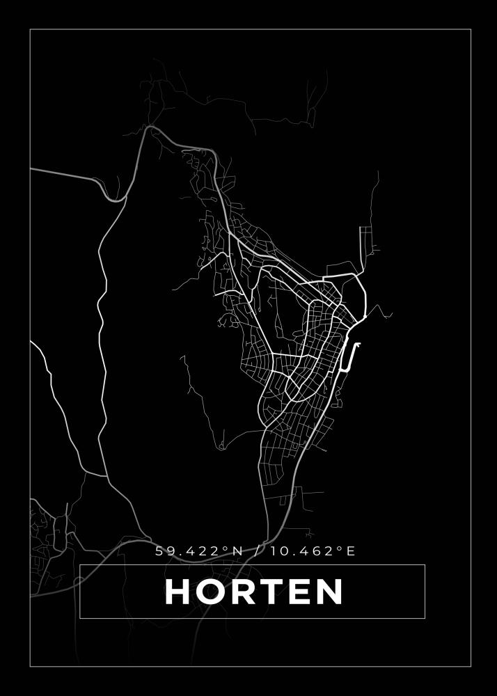 Map - Horten - Black