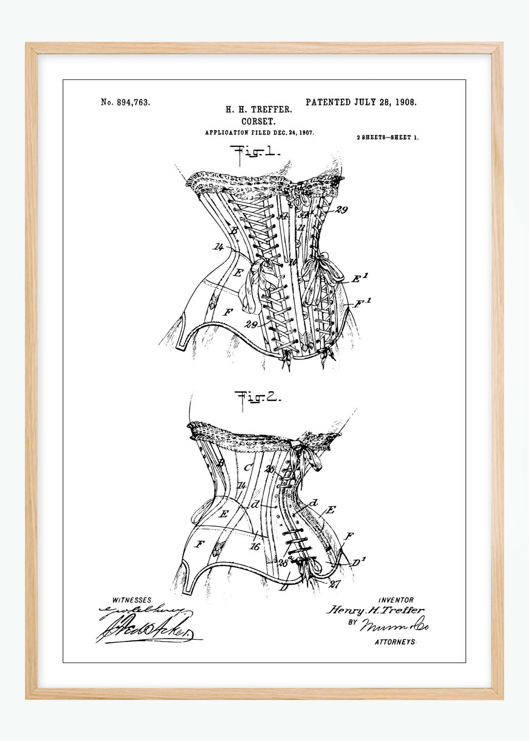 Product Image for Dessin de brevet - Corset I Poster (50x70 cm)