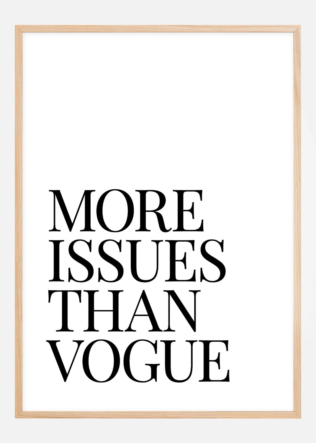 Product Image for More Issues Than Vogue Poster (21x29,7 cm (A4))