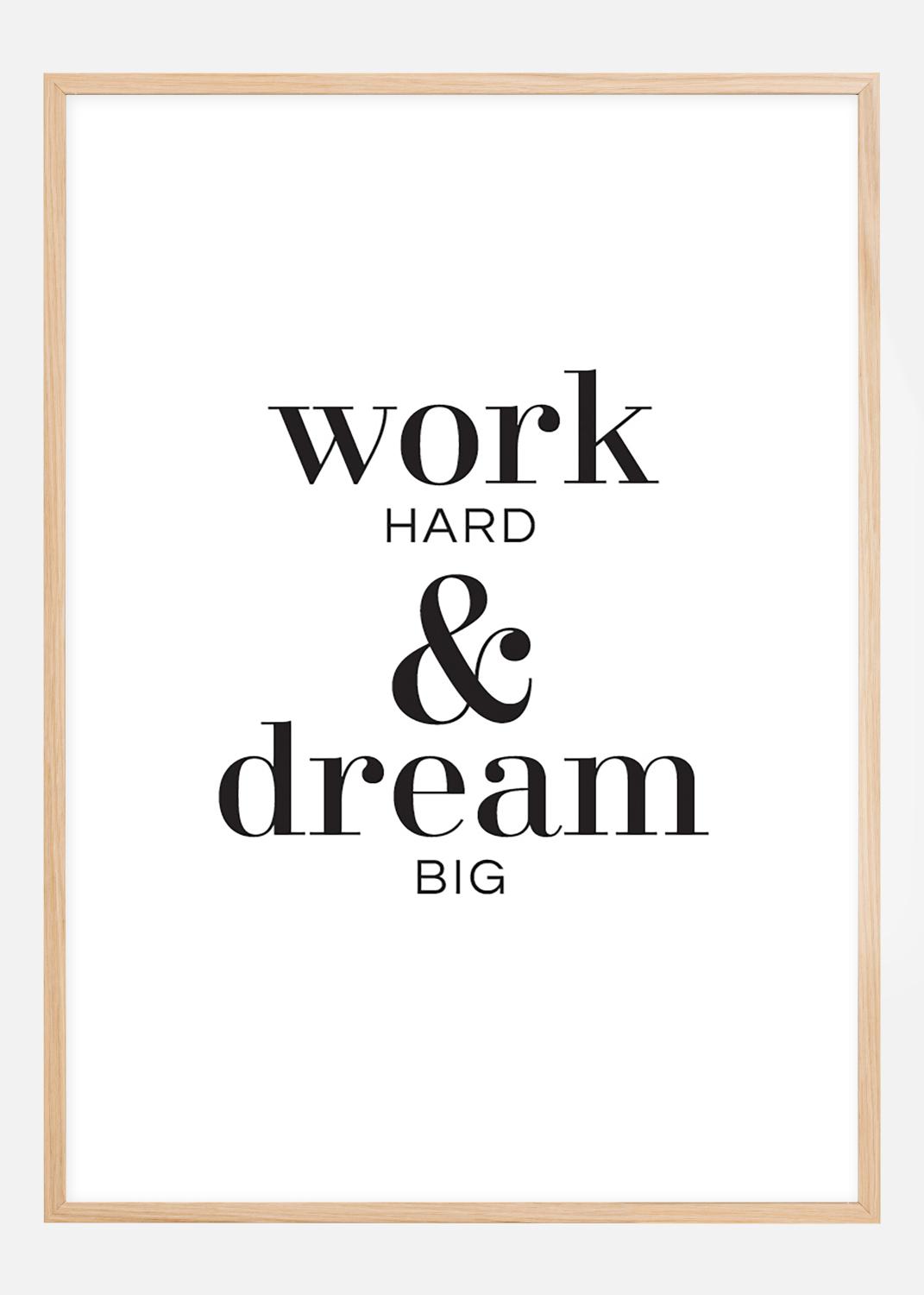 Product Image for Work hard &amp; dream big Poster (21x29,7 cm (A4))