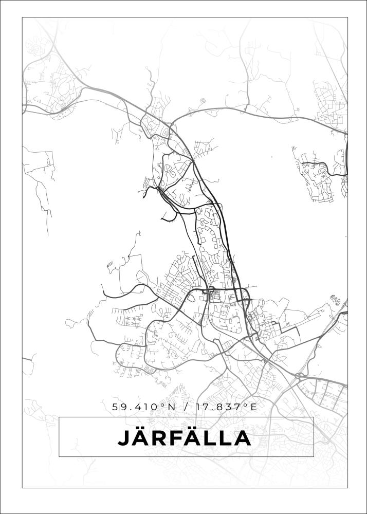 Map - Järfälla - White