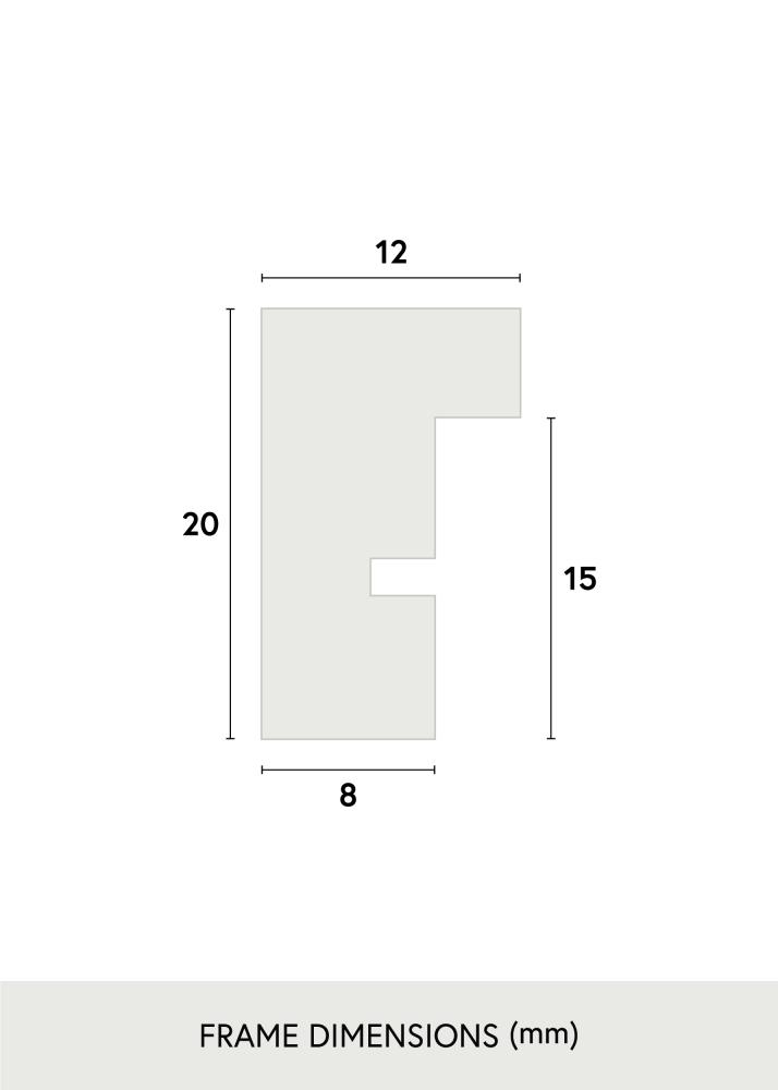 Cadre E-Line Vert 30x40 cm - Passe-partout Blanc 21x29,7 cm