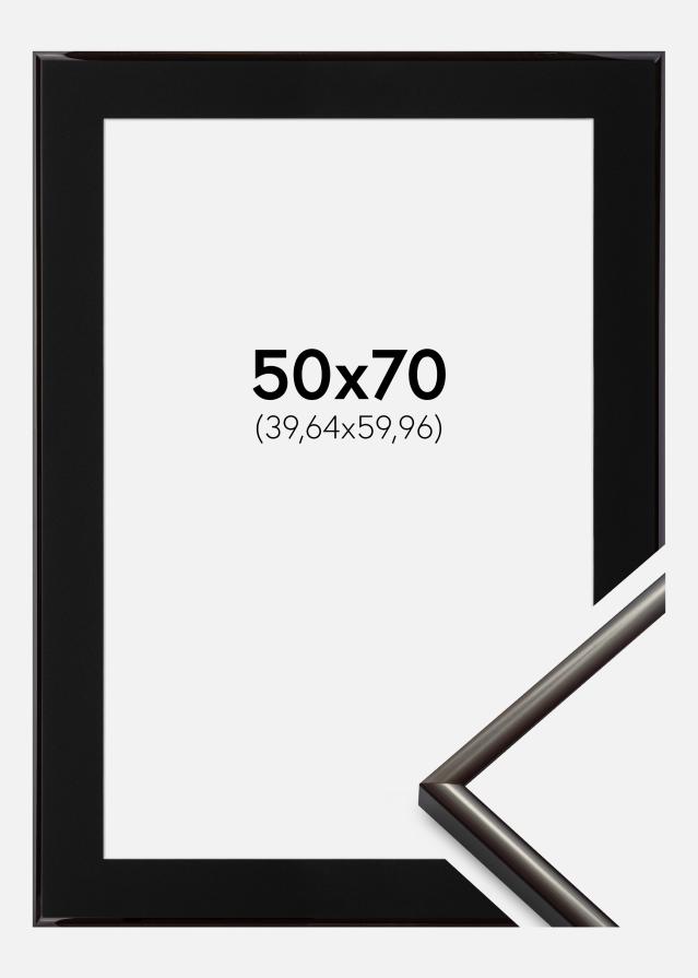 Cadre New Lifestyle Espresso Brown 50x70 cm - Passe-partout Noir 16x24 pouces