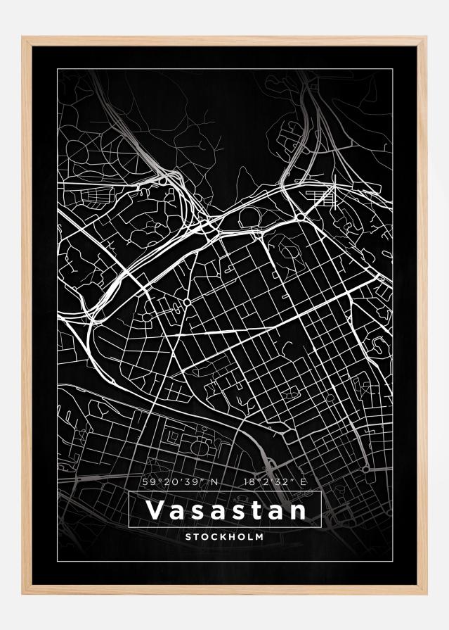 Map - Vasastan - Black