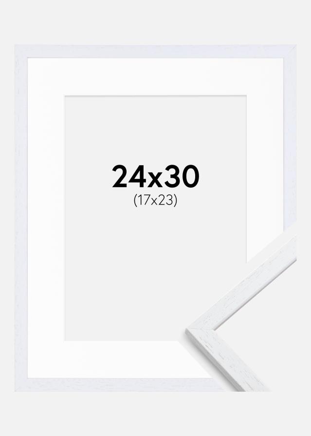 Cadre Edsbyn Warm White 24x30 cm - Passe-partout Blanc 18x24 cm