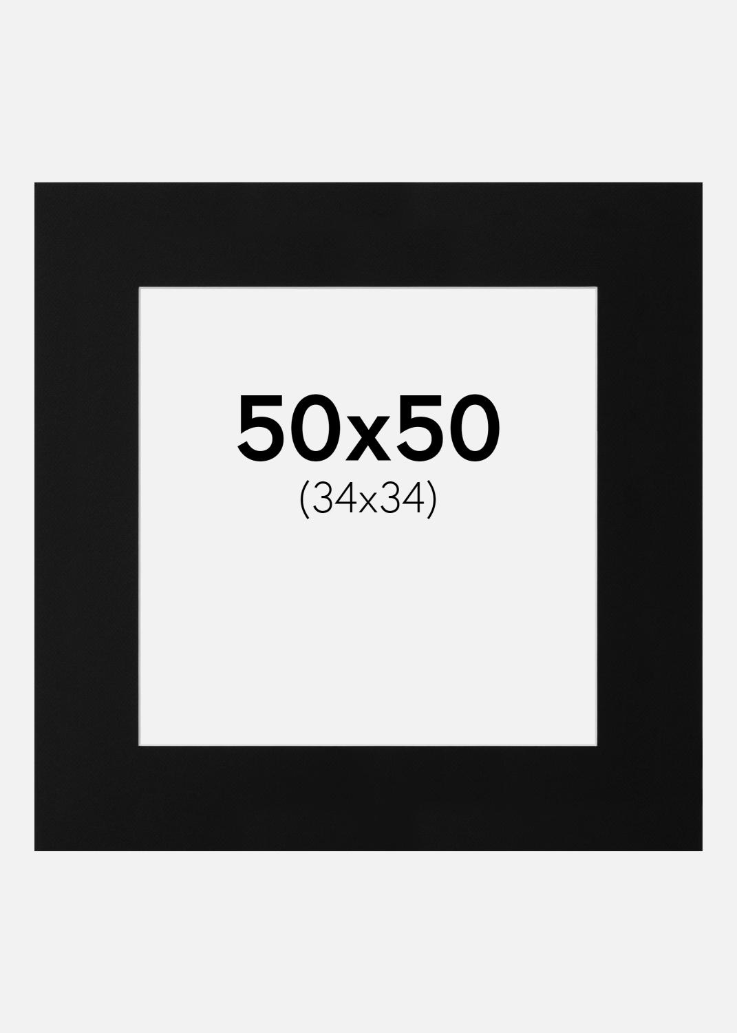 Product Image for Passe-partout Canson Noir (noyau blanc) 50x50 cm (34x34)