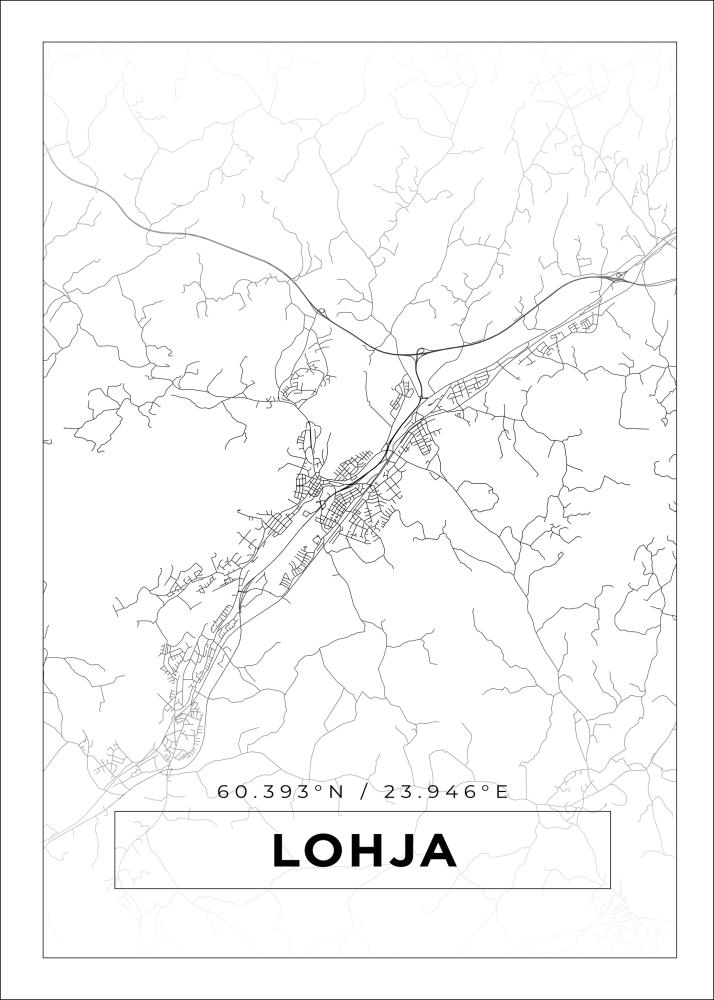 Map - Lohja - White