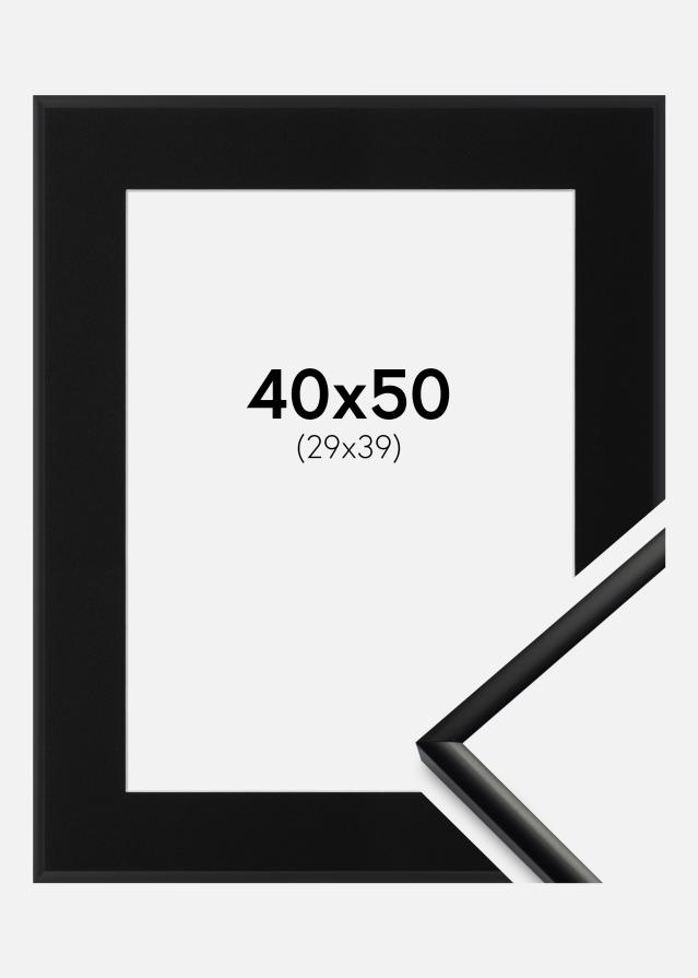 Cadre New Lifestyle Mat Noir 40x50 cm - Passe-partout Noir 30x40 cm