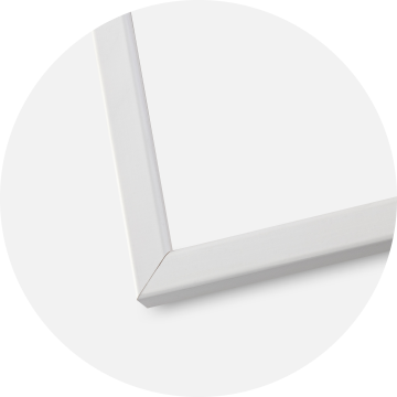 Cadre Galant Blanc 20x30 cm - Passe-partout Blanc 15x21 cm (A5)