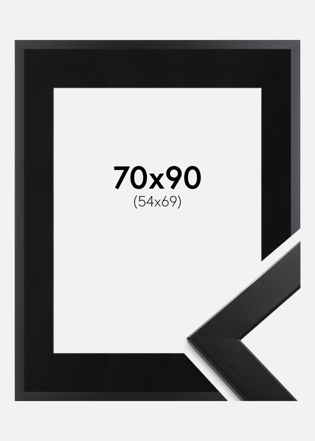 Cadre Trendline Noir 70x90 cm - Passe-partout Noir 55x70 cm