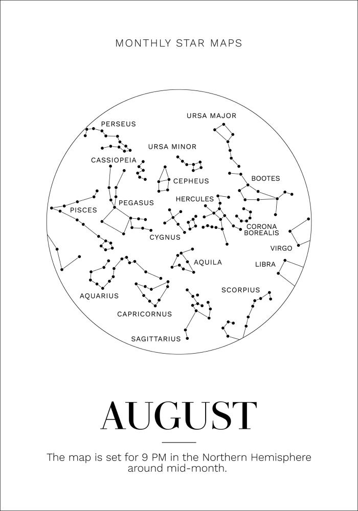 Monthly star August Poster