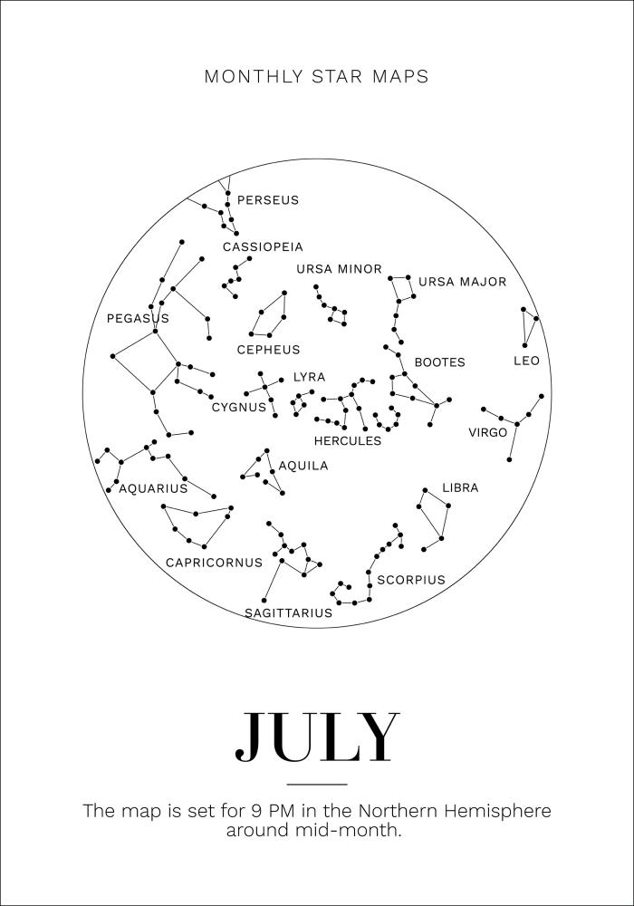 Monthly star July Poster