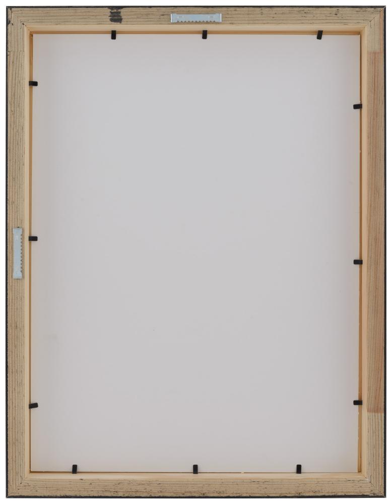 Cadre Mora Premium Noir 40x50 cm - Passe-partout Blanc 27x35 cm