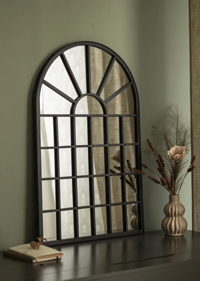 Miroir Window Dome Noir 60x90 cm