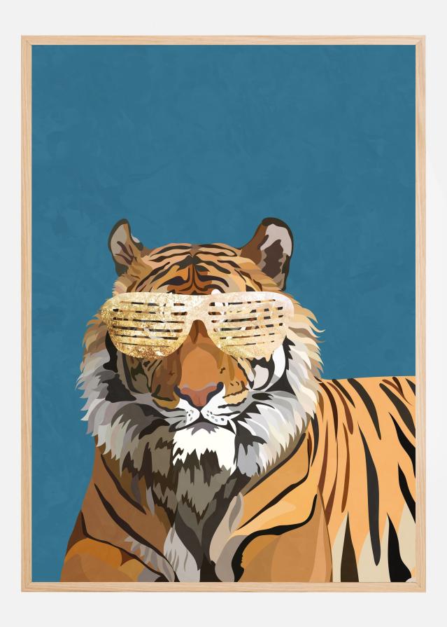 Hip Hop Tiger Poster