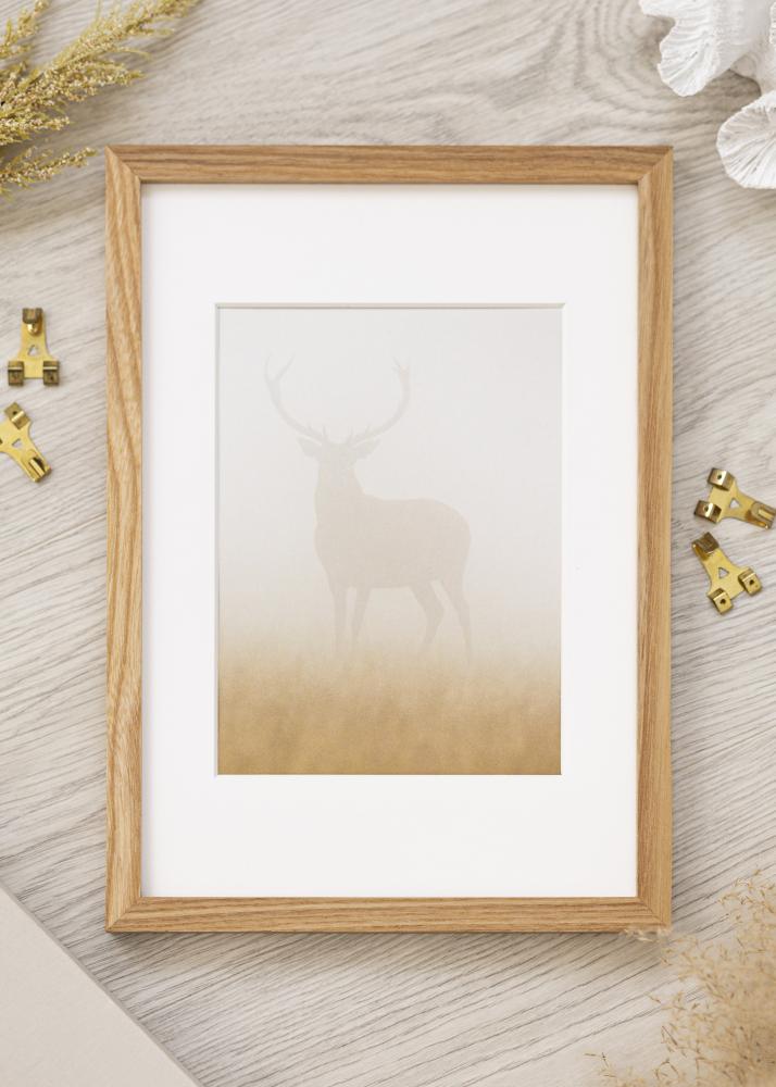 Cadre Chêne massif Verre acrylique 21x29,7 cm (A4)