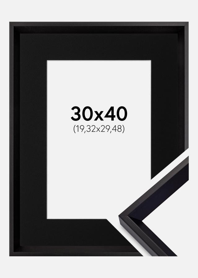 Cadre Globe Noir 30x40 cm - Passe-partout Noir 8x12 pouces