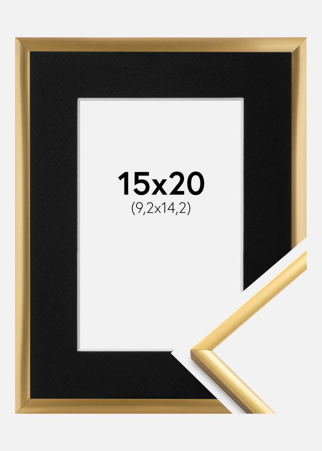 Cadre New Lifestyle Shiny Gold 15x20 cm - Passe-partout Noir 4x6 pouces