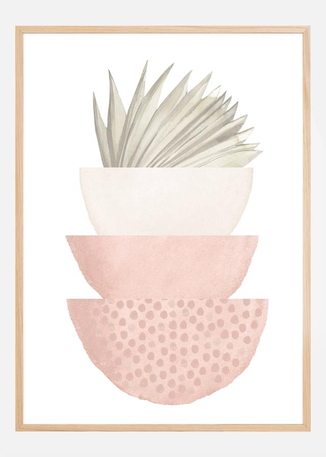 boho pink bowl Poster