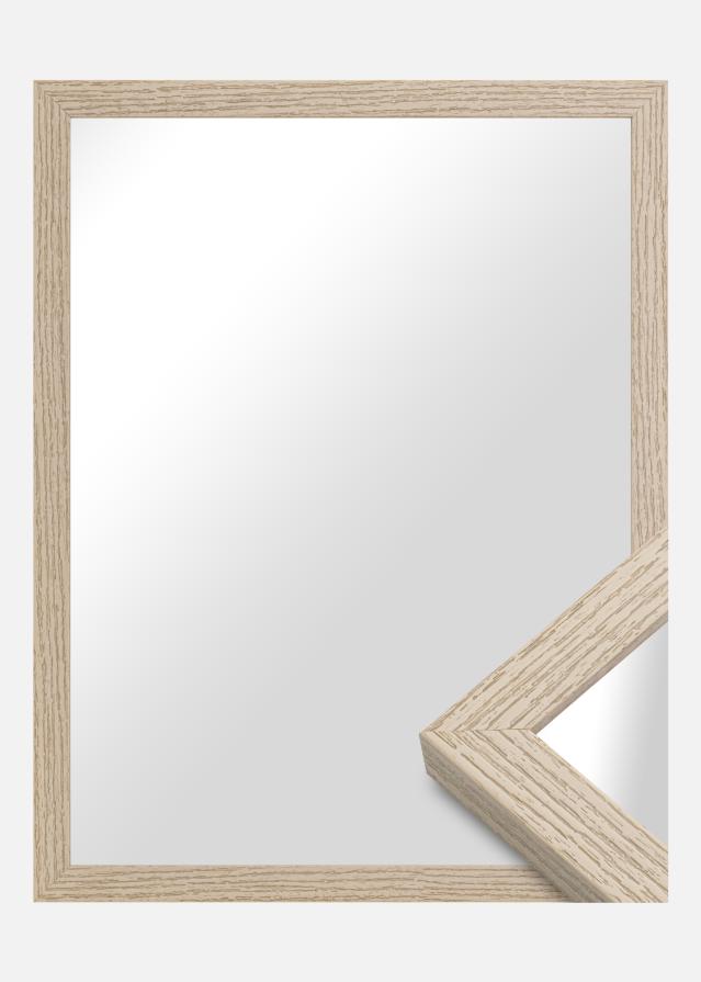 Miroir Devon Ivoire - Sur mesure