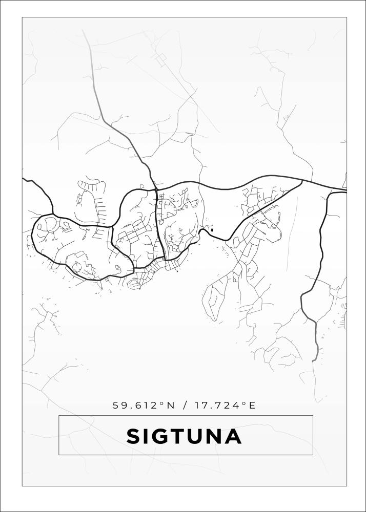 Map - Sigtuna - White