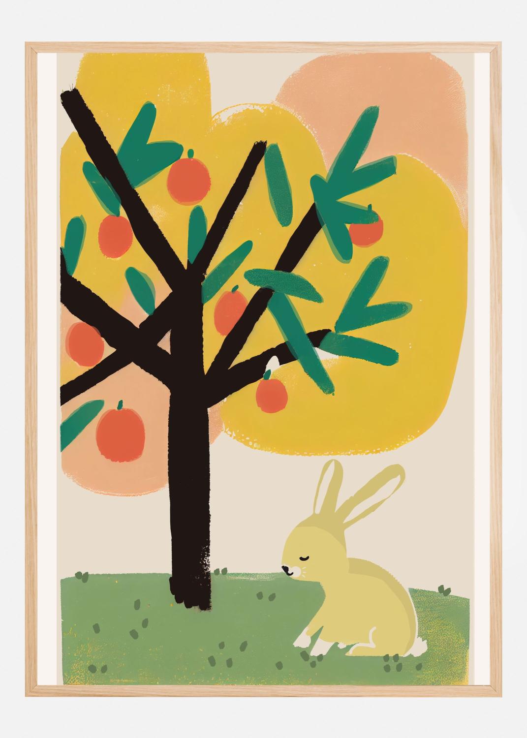 Product Image for Bunny Under Apple Tree Poster (21x29.7 cm (A4))