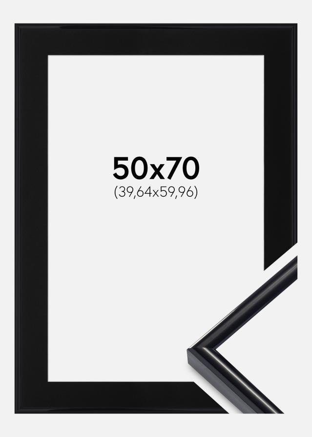 Cadre Victoria Noir 50x70 cm - Passe-partout Noir 16x24 pouces