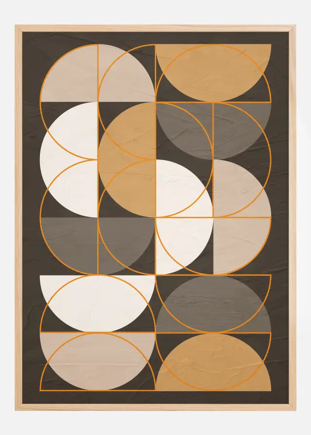 Half Circles Art Poster