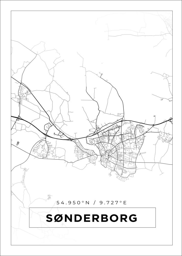 Map - Sønderborg - White