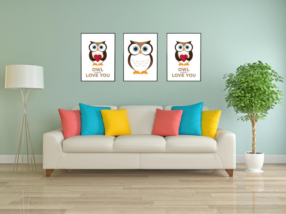 Owl Always Love you - Brun-Svart Poster