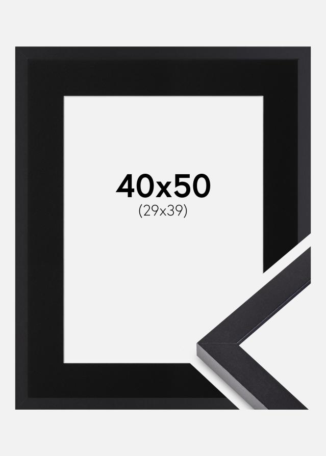 Cadre Selection Noir 40x50 cm - Passe-partout Noir 30x40 cm