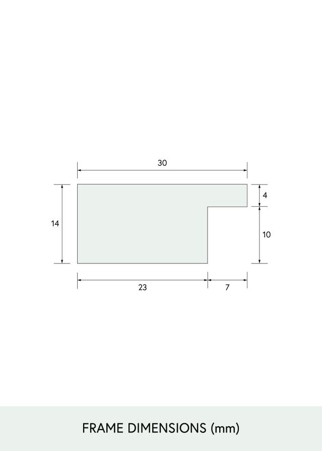 BGA Select Wide Verre Acrylique Noir 30x40 cm