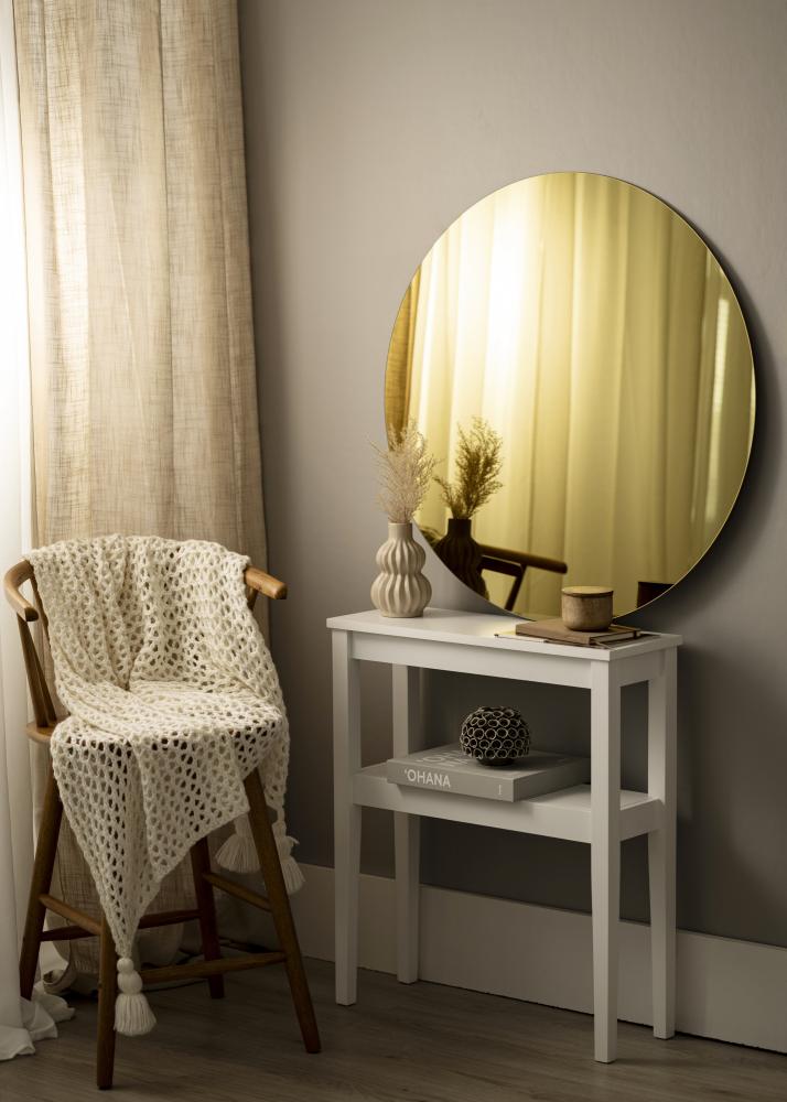 KAILA Miroir rond Gold diamètre 90 cm