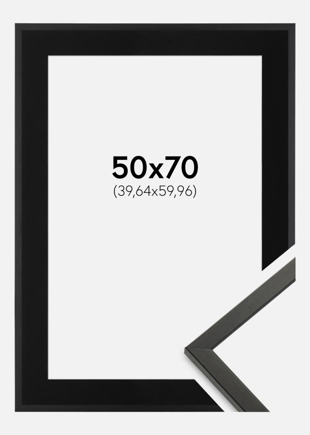 Cadre Galant Noir 50x70 cm - Passe-partout Noir 16x24 pouces