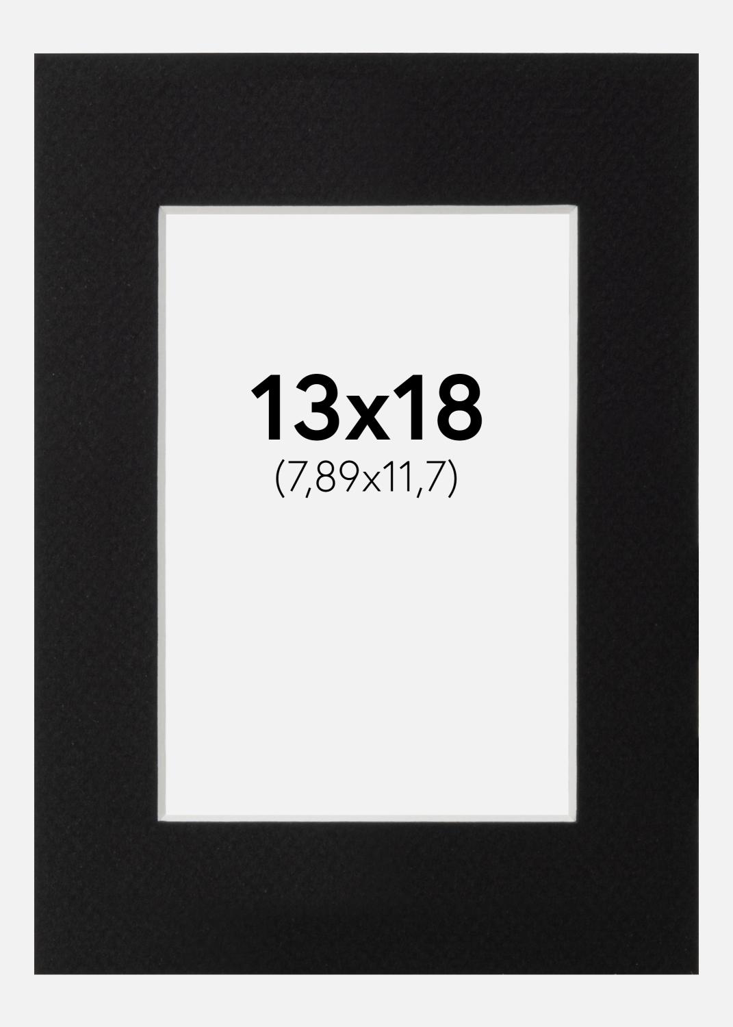 Product Image for Passe-partout Noir Standard (noyau blanc) 13x18 cm (7,89x11,7)