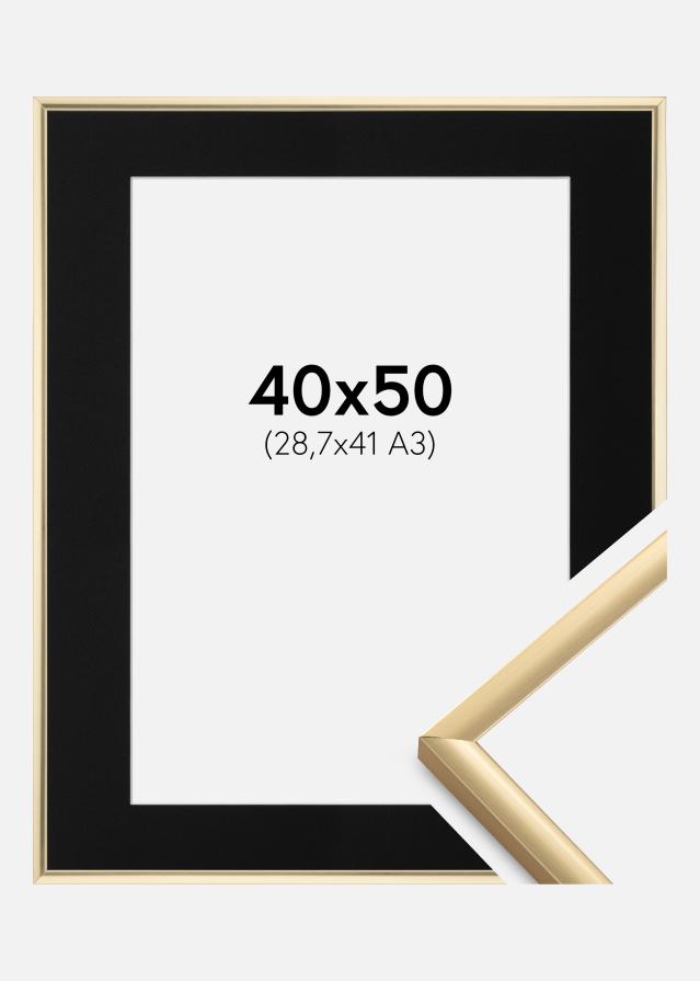 Cadre New Lifestyle Or 40x50 cm - Passe-partout Noir 29,7x42 cm
