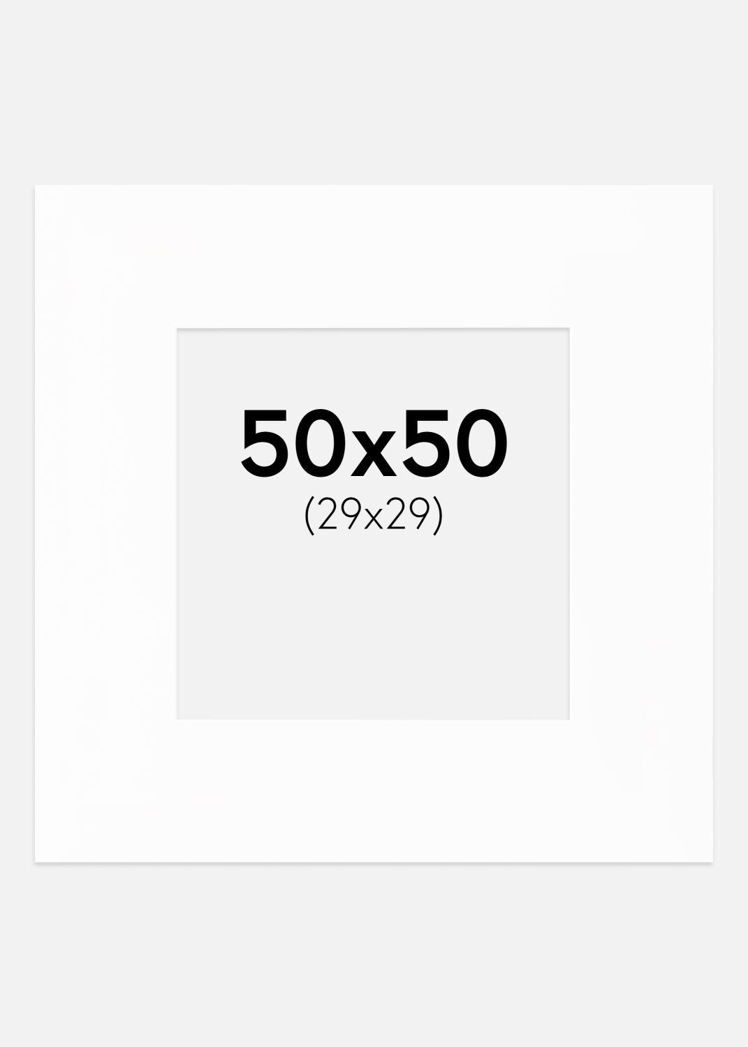 Product Image for Passe-partout XL Blanc (noyau blanc) 50x50 cm (29x29)
