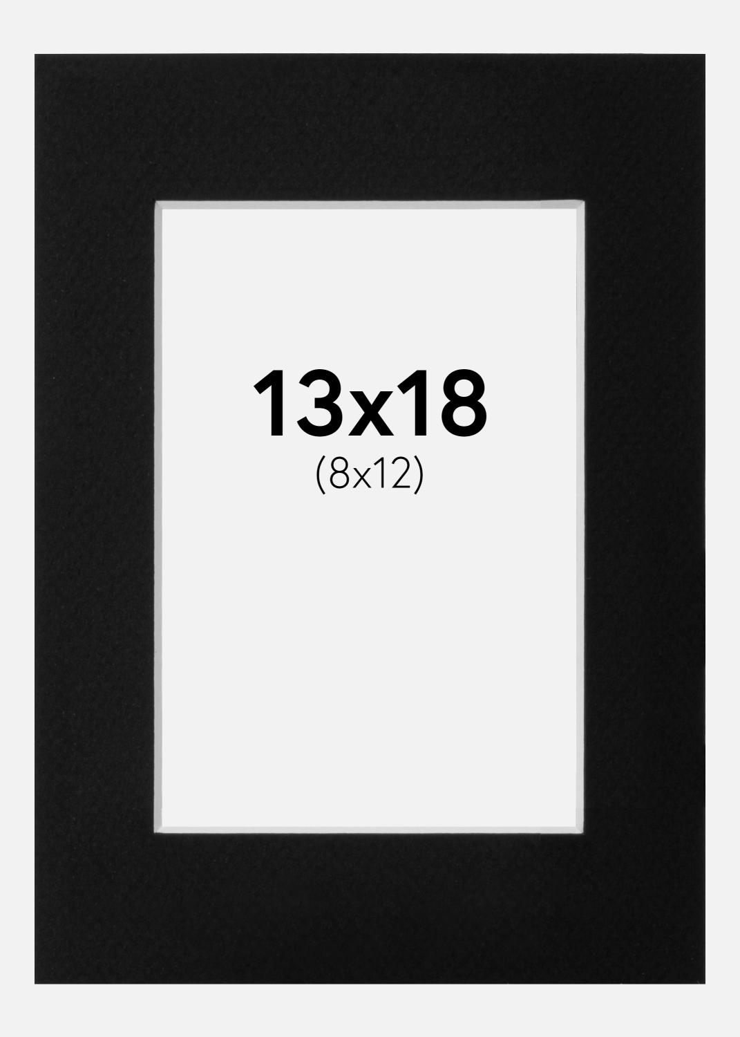 Product Image for Passe-partout Noir Standard (noyau blanc) 13x18 cm (8x12)