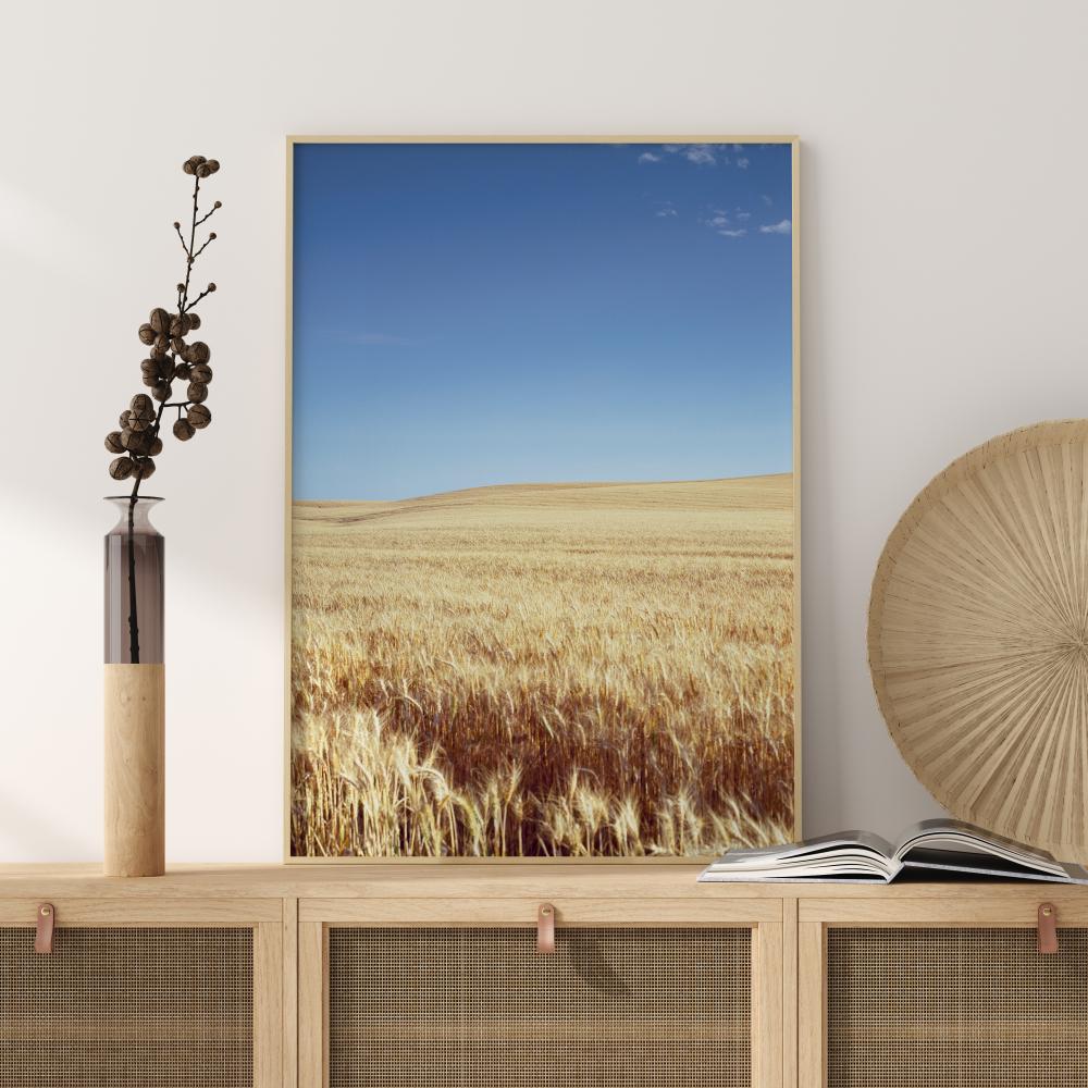 Beige Fields Poster