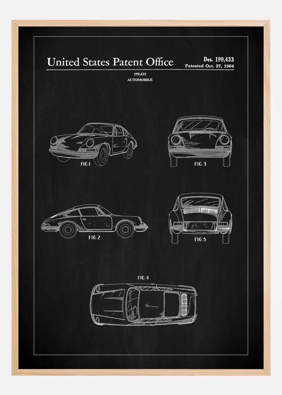 Product Image for Patent Print - Porsche 911 Carrera - Black Poster (21x29,7 cm (A4))