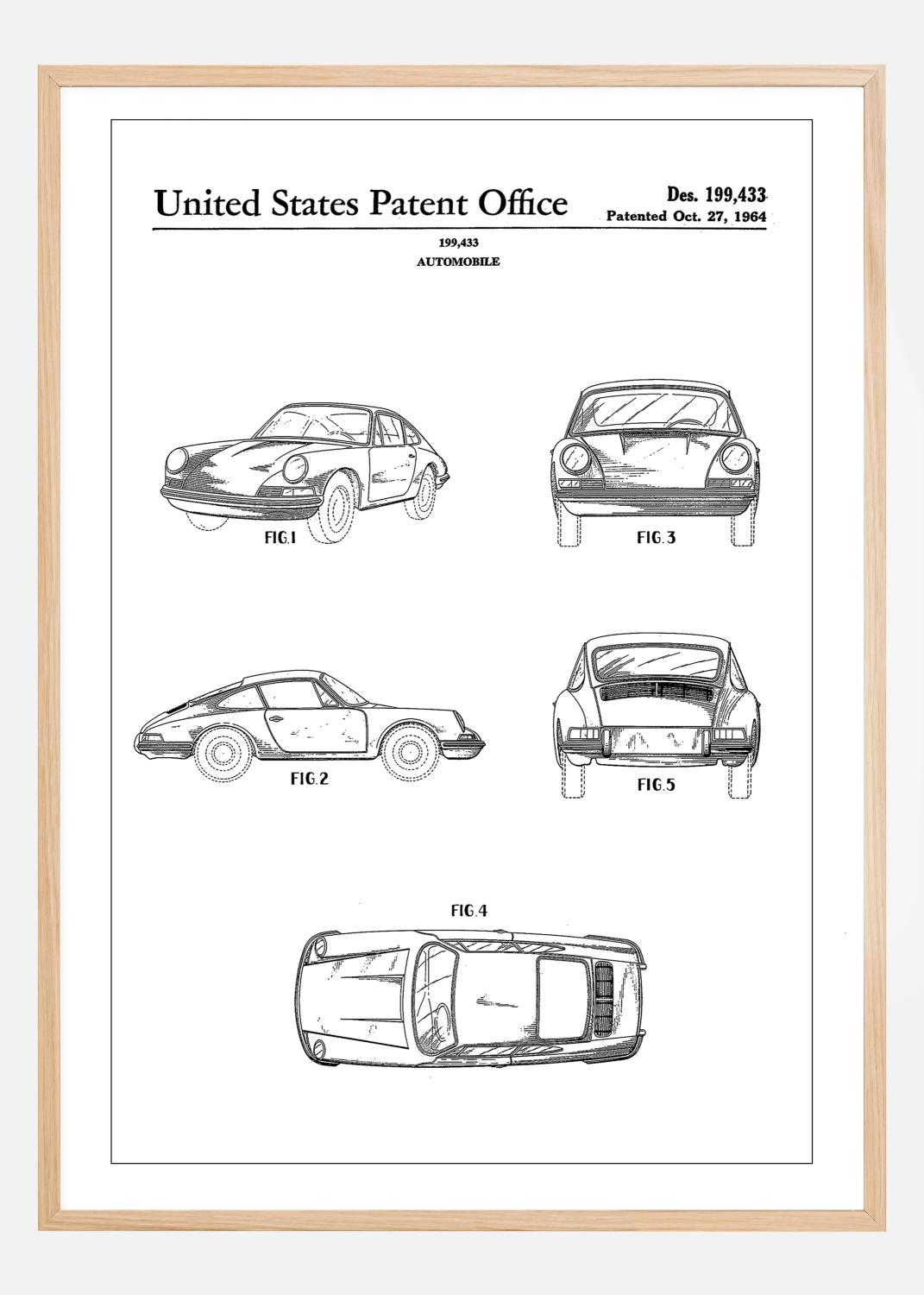 Product Image for Patent Print - Porsche 911 Carrera - White Poster (21x29,7 cm (A4))